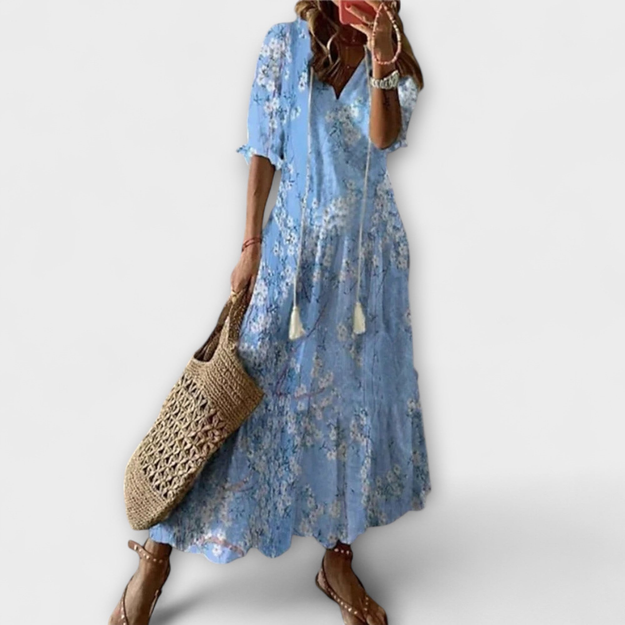 Anna – Women's Bohemian Summer Dress with Flowing Silhouette