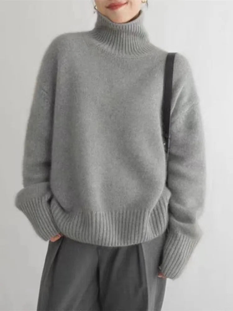 Isabella | Stylish High Neck Sweater