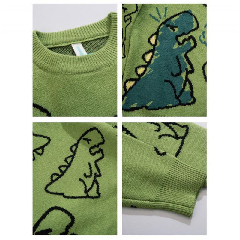Cartoony™ | Dinosaur Printed Sweater