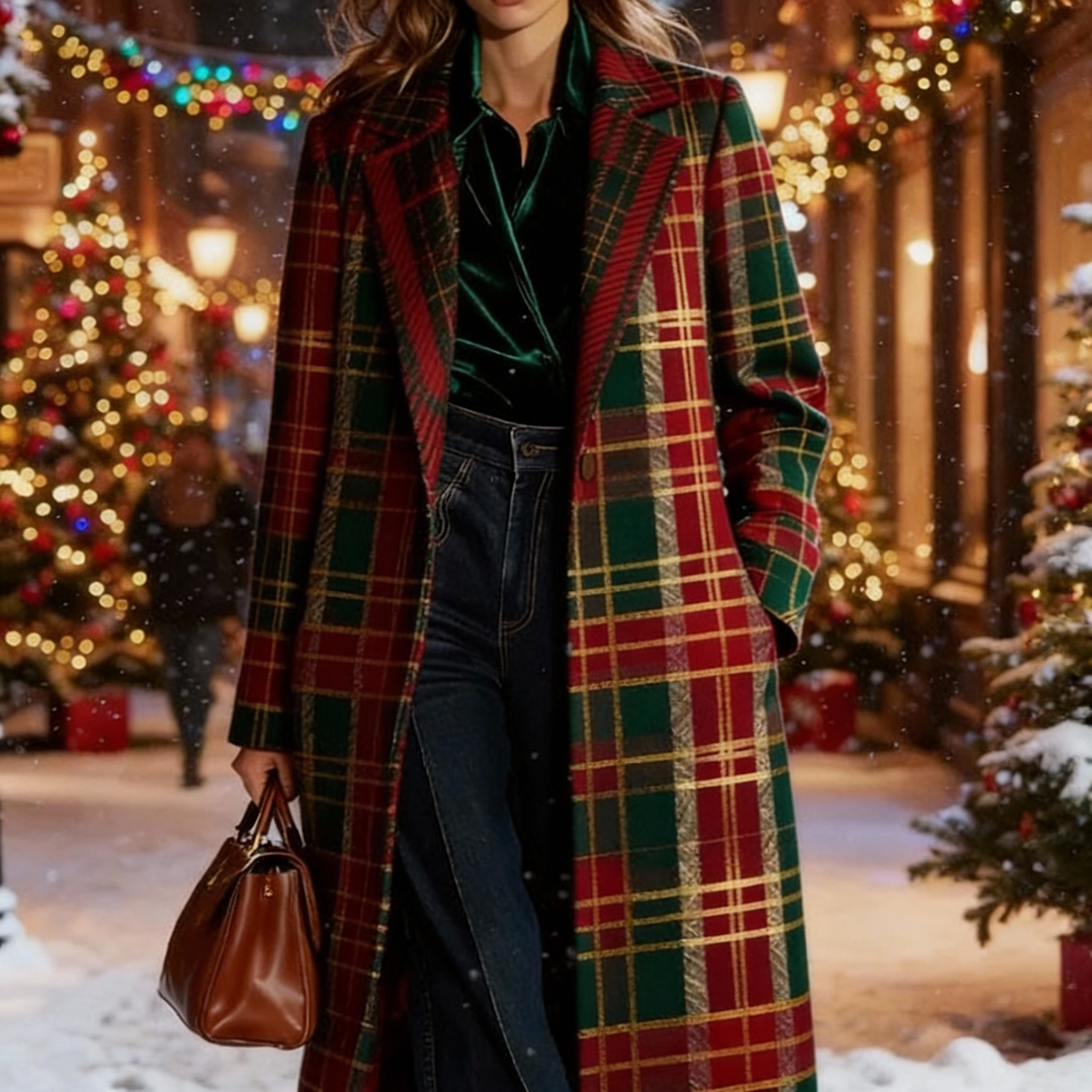 Clara I Classic Plaid Coat