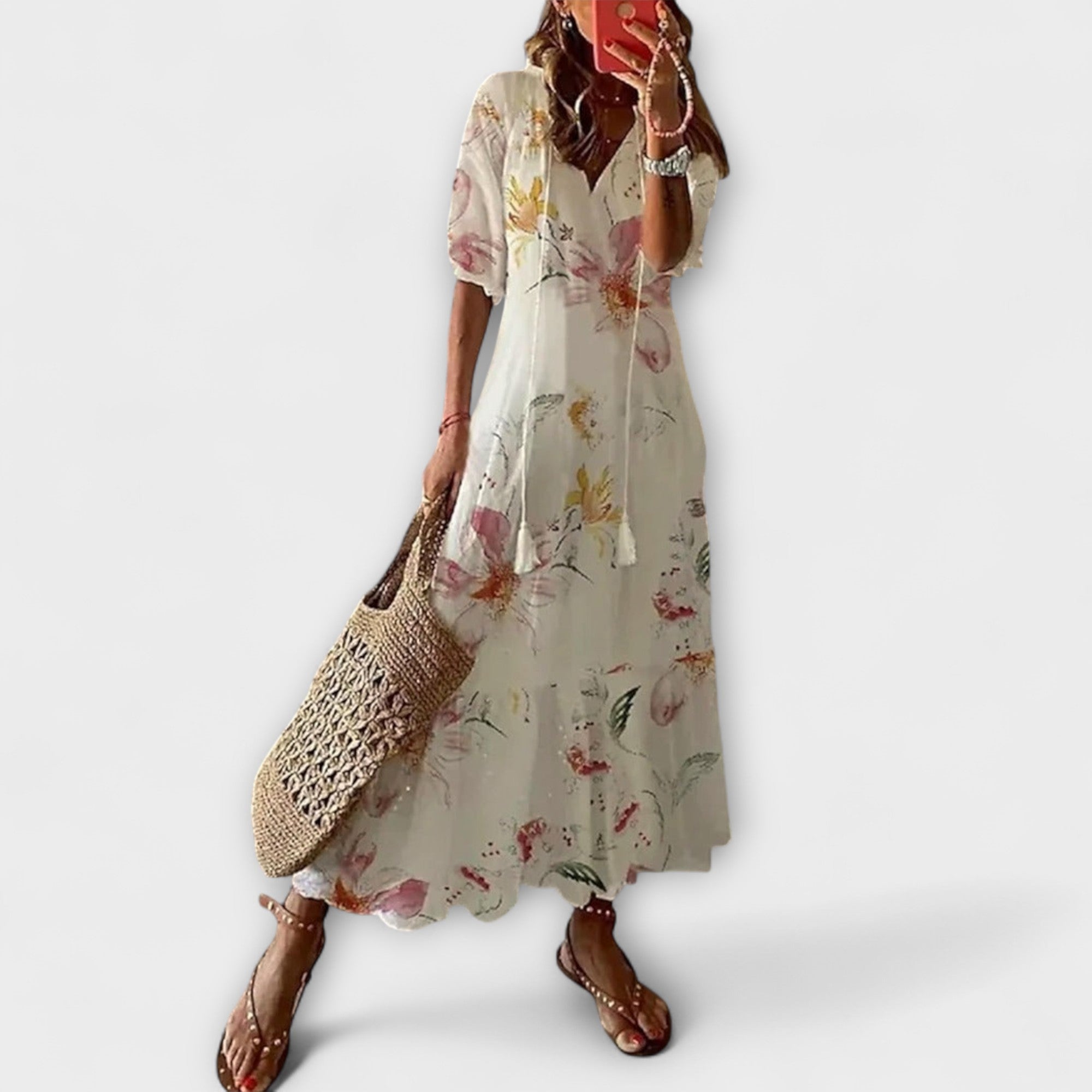 Anna – Women's Bohemian Summer Dress with Flowing Silhouette