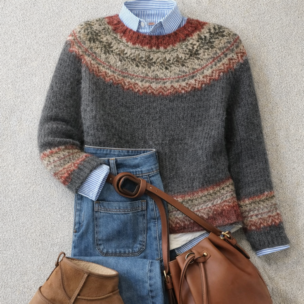 Mary | Heritage Nordic Knit Sweater