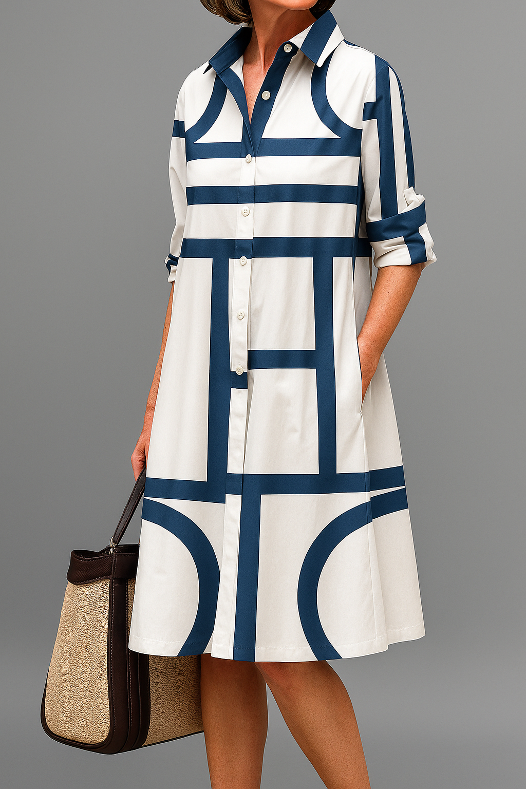 JANIA | ELEGANT MIDI DRESS FOR EFFORTLESS STYLE